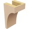 Ekena Millwork 4"W x 4"D x 8"H Wide Huntington Rough Cedar Woodgrain TimberThane Corbel, Primed Tan CORUR04X04X08HUNRCPR - alternate 6